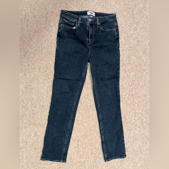 PAIGE Cindy straight leg Indigo Denim Jeans - Picture 1 of 10